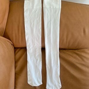 White Over the Knee Socks